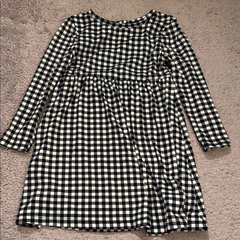 Classic Checkered Kids Dress